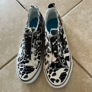 Cow print sneakers